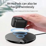 Wholesale AirPods Wireless Charging Cover Skin Silicone Protective Case for Airpods (Black)